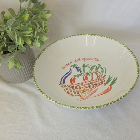 roma inc Other - Richard Ginori Cream Bowl with Vegetable Basket Design
